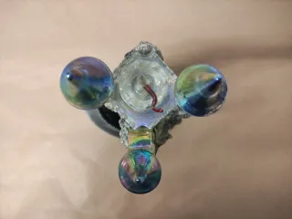 Escultura Castillo Vidrio Multicolor