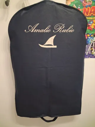 Traje comunión niño azul y gris