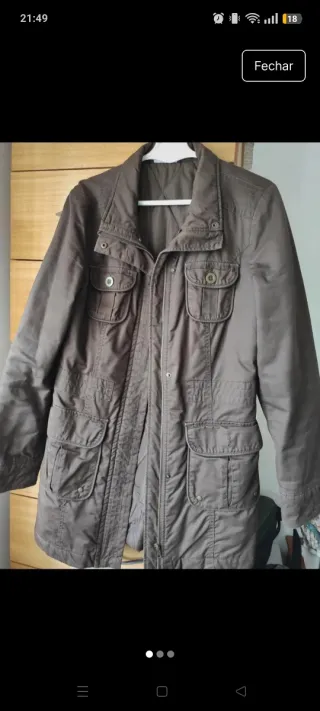 Casaco de senhora castanho pouco usado