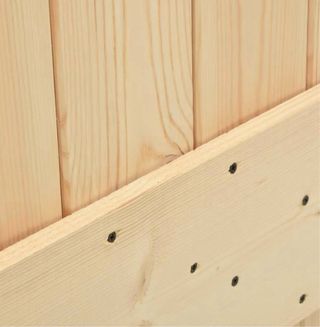 Puerta corredera madera mas kit de accesorios