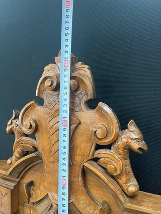 Cabecero y piecero de madera antiguo