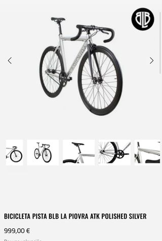 Bicicleta Fixie BLB Plata