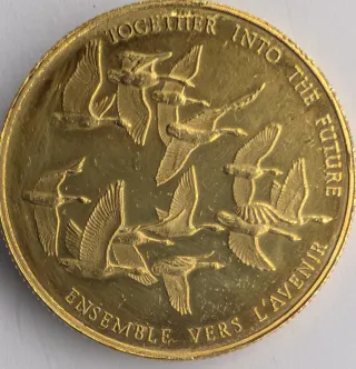 Moneda Oro 1/2 Oz 100 Dólares Canadá 1978