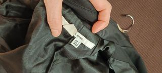 Gabardina negra zara