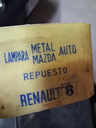 Lampara Metal Auto Mazda Repuesto Renault 8