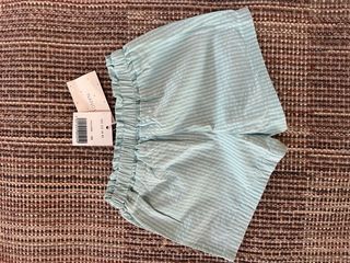 Shorts Nanos a righe verdi con laccetti