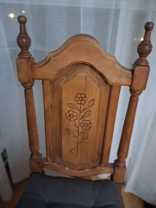 Mesa comedor y 6 sillas madera