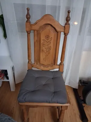 Mesa comedor y 6 sillas madera