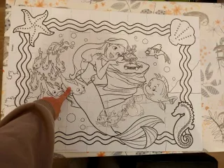 Puzzle 2 en 1 la sirenita 60 maxi piezas