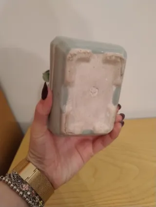 Bonsai decorativo in giada rosa e vetro colorato