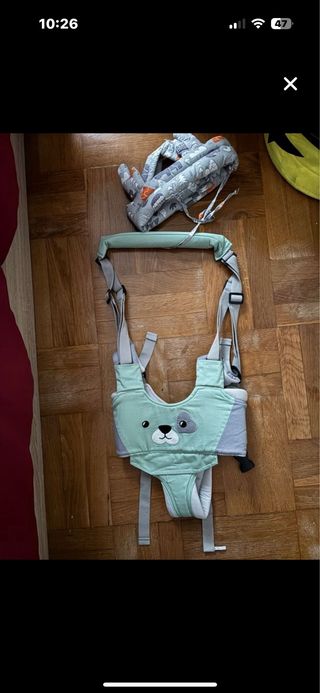 Arnés caminador para bebé con diseño de perro