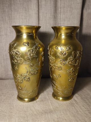 Pareja jarrones antiguos