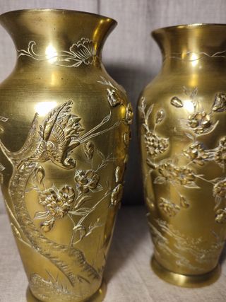 Pareja jarrones antiguos