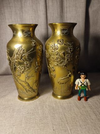 Pareja jarrones antiguos