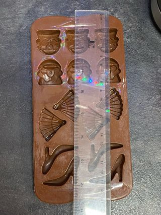 Molde silicona chocolate tacones y bolsos
