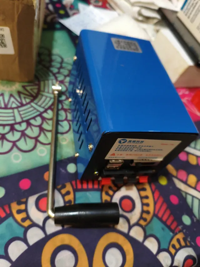 Generador Manivela Ejoyous USB Azul