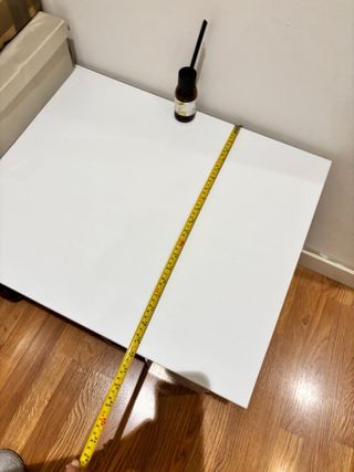 Mesa de centro elevable blanca