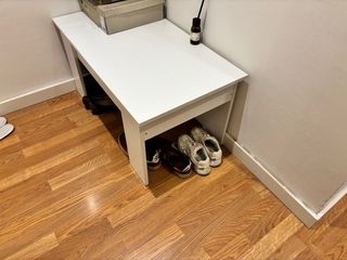 Mesa de centro elevable blanca