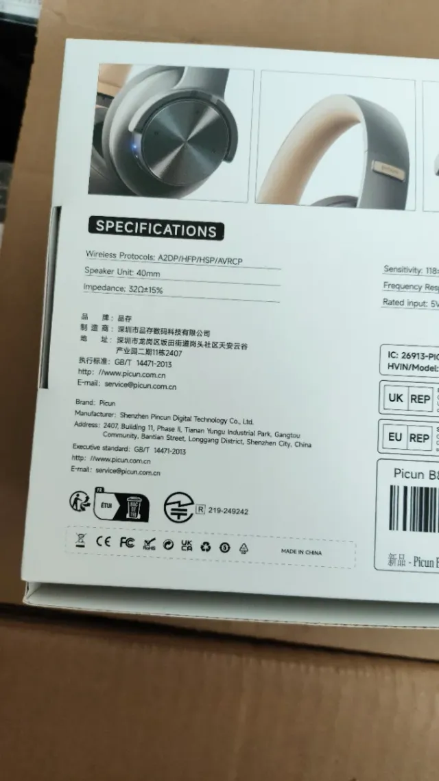 Picun B8 Auriculares Bluetooth Negros