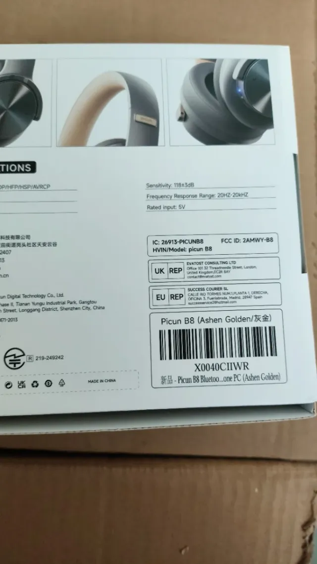 Picun B8 Auriculares Bluetooth Negros