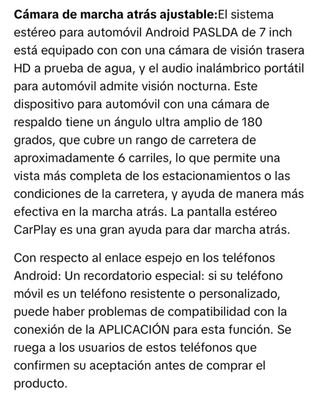 Pantalla Carplay y Android Auto para Coche (Nueva)