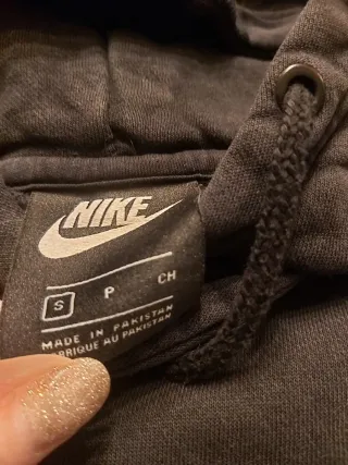 Felpa con cappuccio Nike nera