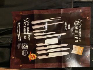 Set Coltelli Professionali Müller 9 Pezzi
