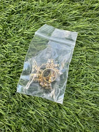 Pendientes Aro Bañados en Oro con Plata