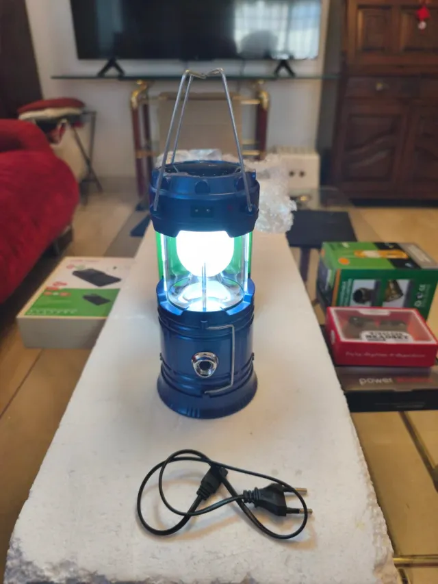 3 lanterne a faro MH-5800T ricaricabili per campeggio e attività all'aperto