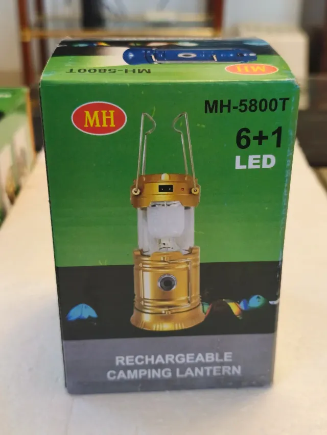 3 lanterne a faro MH-5800T ricaricabili per campeggio e attività all'aperto