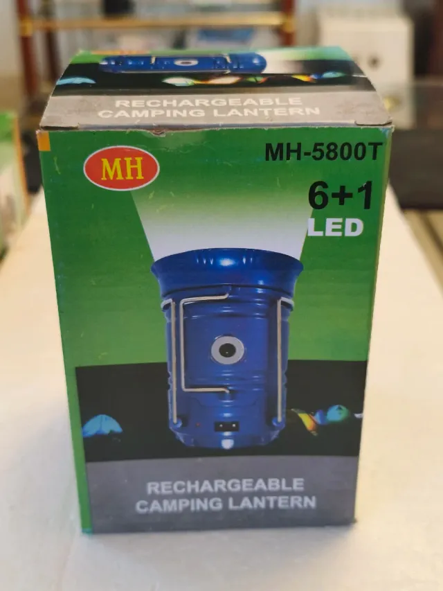 3 lanterne a faro MH-5800T ricaricabili per campeggio e attività all'aperto