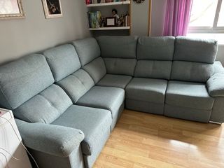 Sofá Rinconera Gris Tela