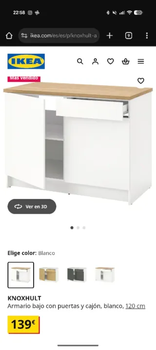 Armario de cocina KNOXHULT de Ikea