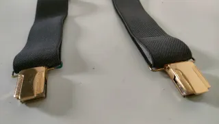 Bretelle vintage con dettagli oro