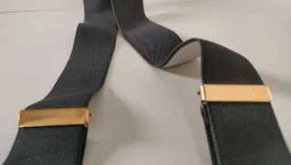 Bretelle vintage con dettagli oro