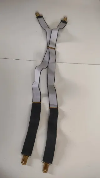 Bretelle vintage con dettagli oro