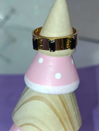 Conjunto de joyería de acero dorado