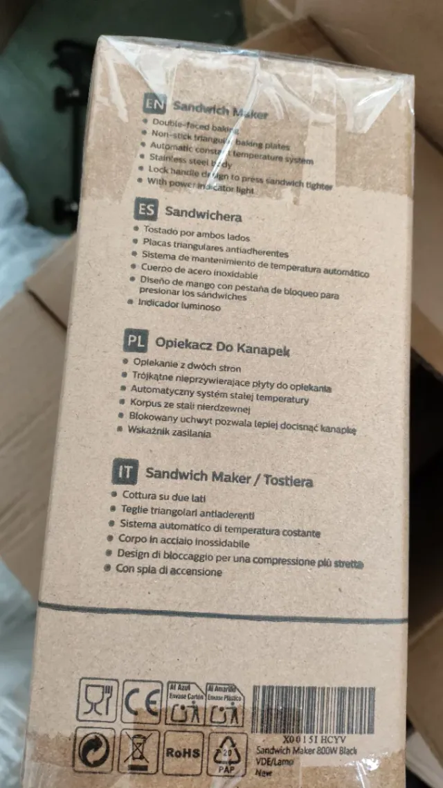 Sandwichera Aigostar Lamo 800W