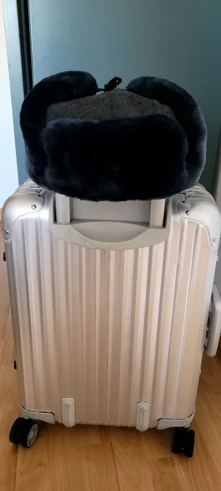 Gorro Ushanka Invierno azul (gris)