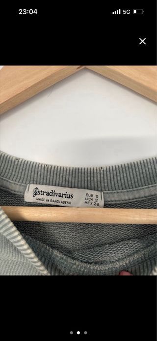 Sudadera New York verde vintage