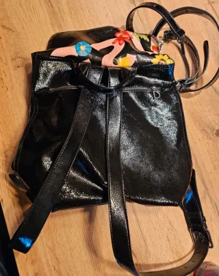 Zaino Desigual nero con fiori