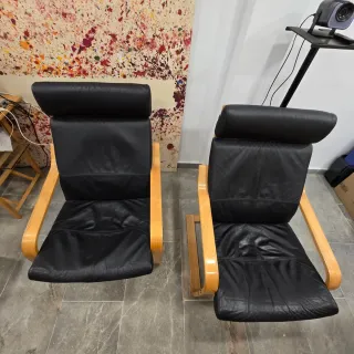 Dos Sillones IKEA Cuero VINTAGE 1992