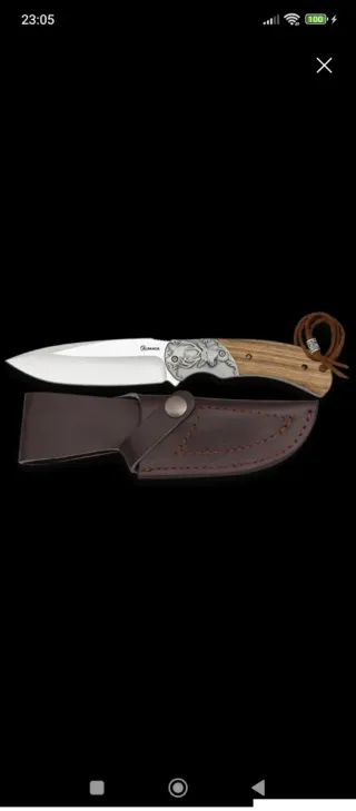 Cuchill de caza Albainox con funda Ciervo, jabalí.