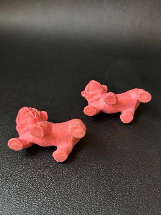 2 Gomas de borrar perro bulldog