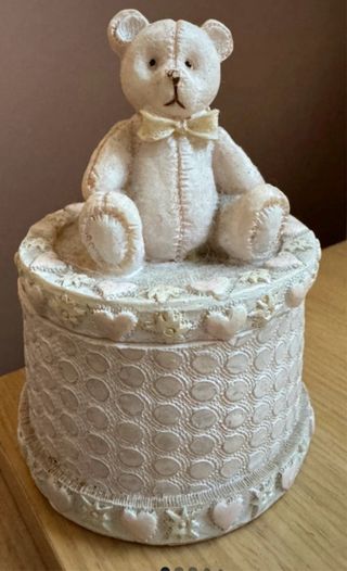 Joyero Osito Beige y Rosa