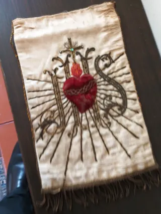 Cortina Sagrario Corazón de Jesús Bordado en oro