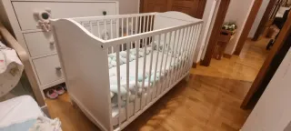 Cuna IKEA SMÅGÖRA Blanca 60x120