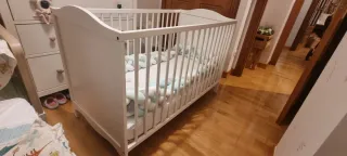 Cuna IKEA SMÅGÖRA Blanca 60x120