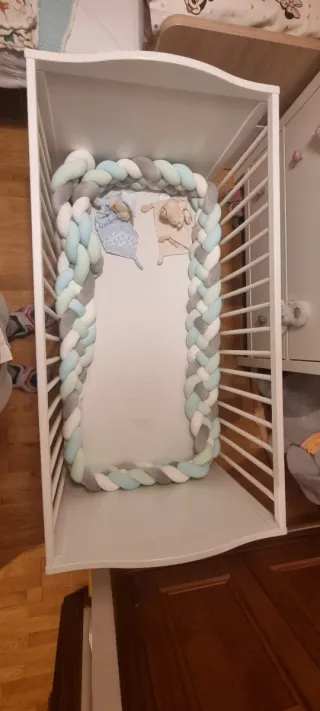 Cuna IKEA SMÅGÖRA Blanca 60x120