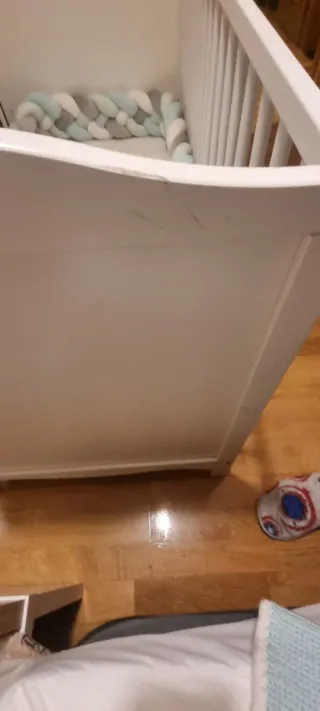 Cuna IKEA SMÅGÖRA Blanca 60x120